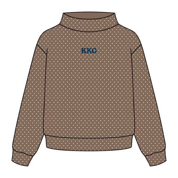 Polka Dot Daydream Full Length Mock Sweatshirt