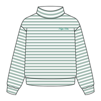 Striped Daydream Full Length Mock Sweatshirt