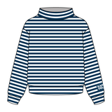 Striped Daydream Full Length Mock Sweatshirt