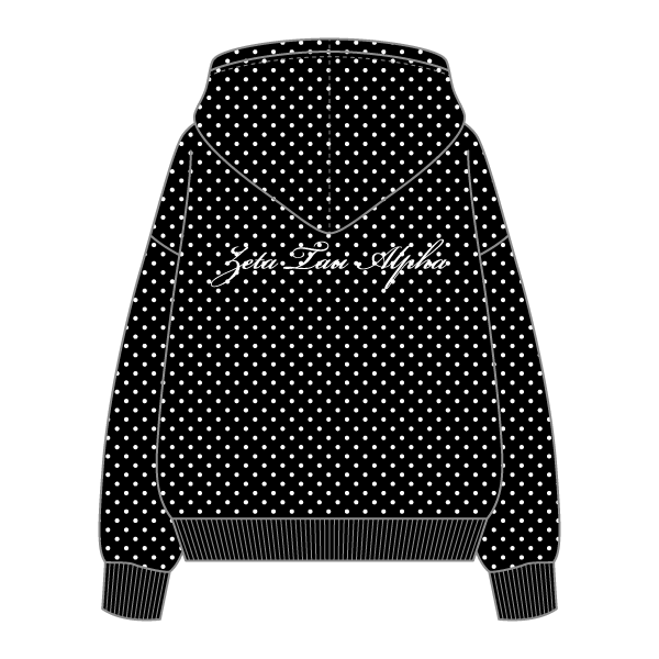 Polka Dot The Drop Cut Fleece Hooded Sweatshirt - The Collegiate Lineup