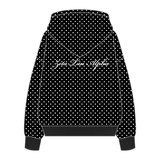 Polka Dot The Drop Cut Fleece Hooded Sweatshirt