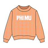 Polka Dot Daydream Full Length Mock Sweatshirt