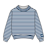 Striped Daydream Full Length Mock Sweatshirt