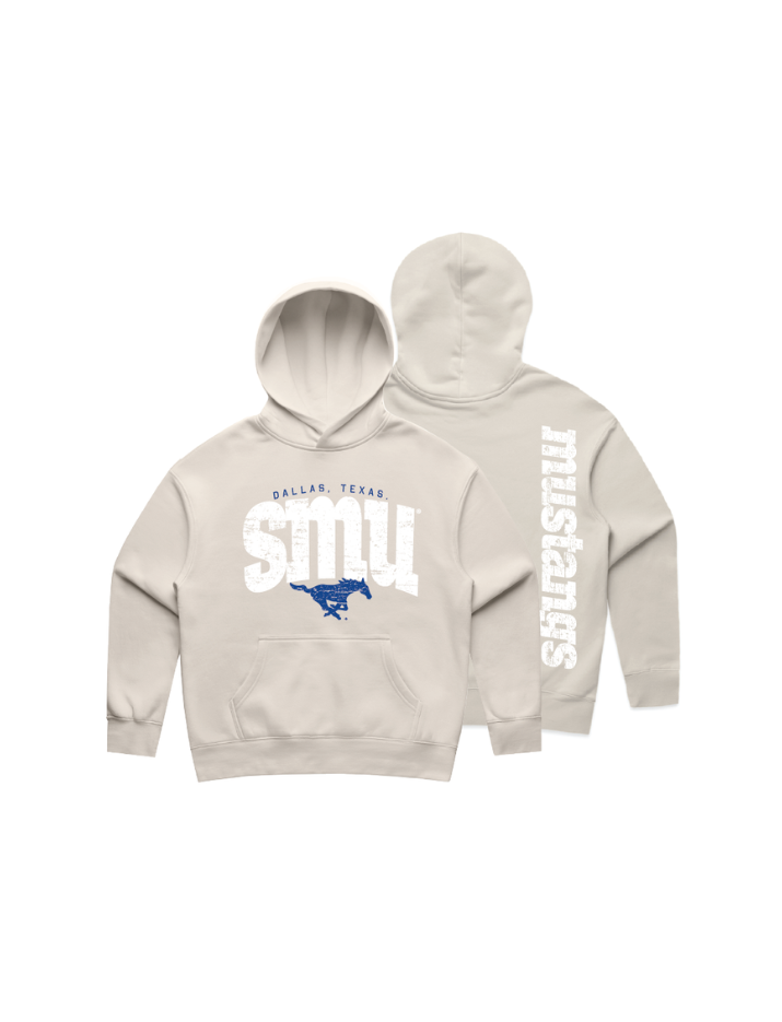 Southern Methodist University Faded Varsity Hoodie - The Collegiate Lineup