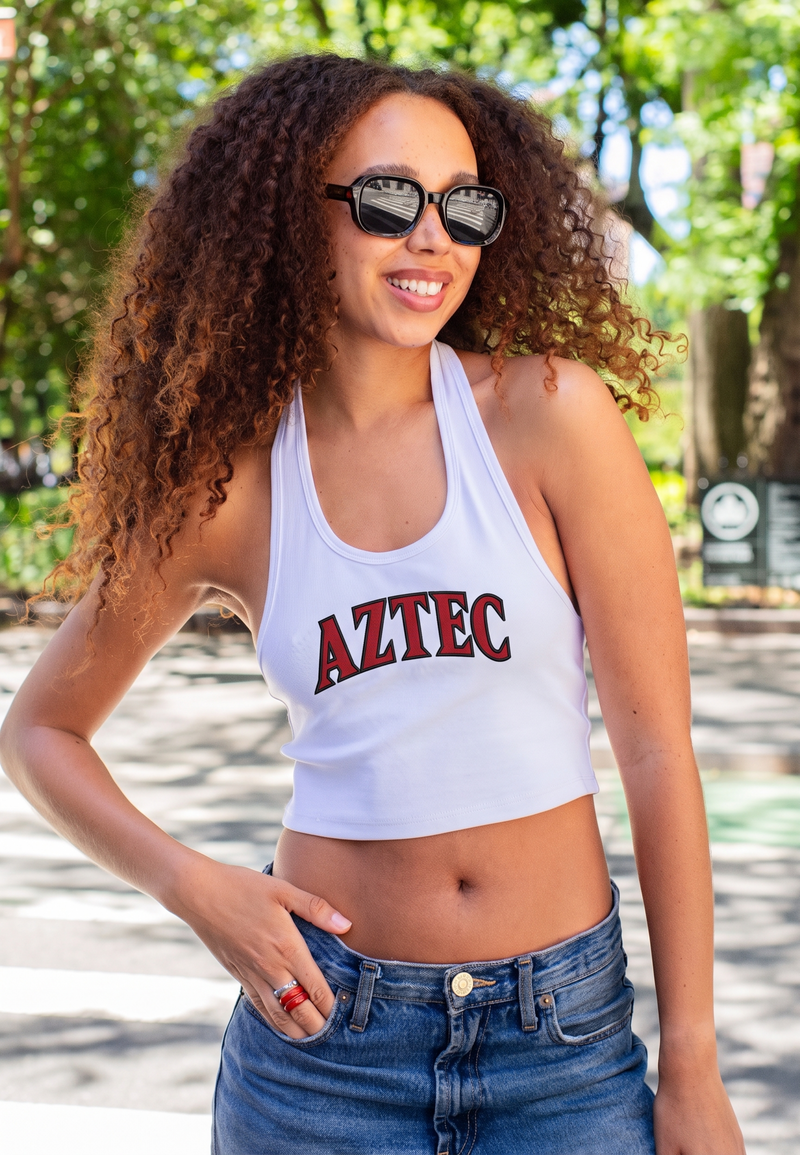 San Diego State University Rib Halter Tank