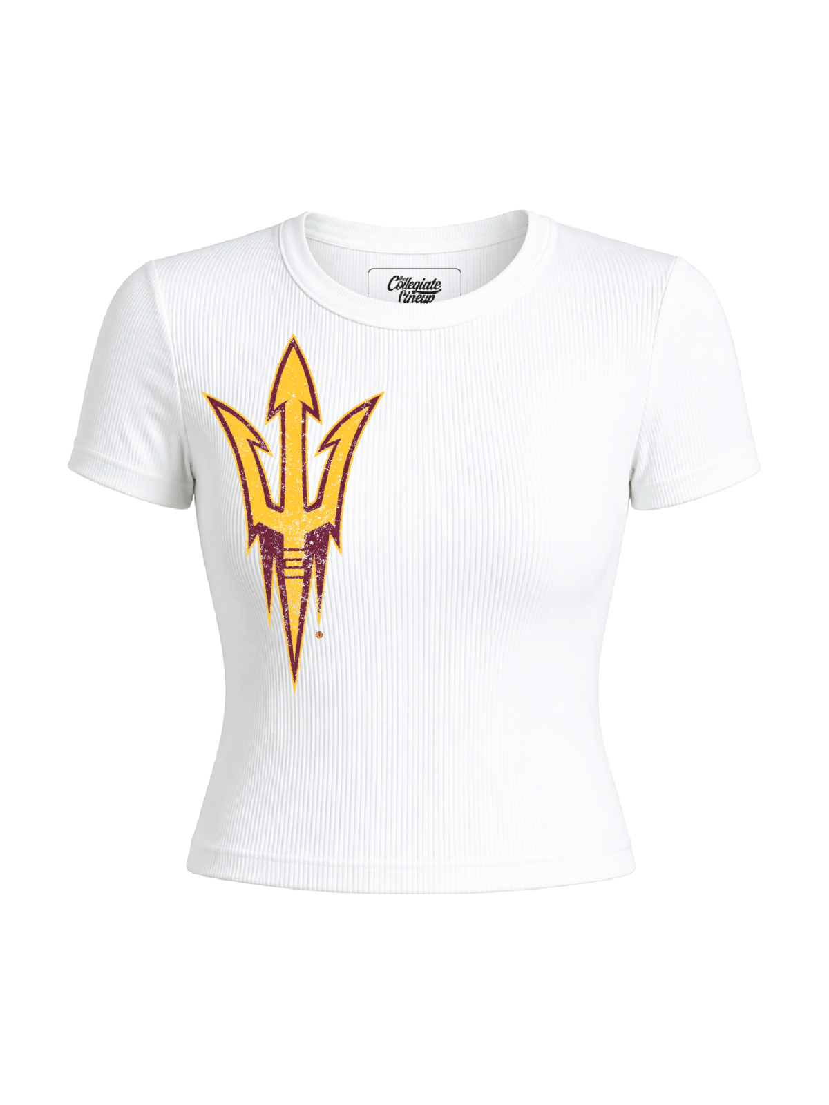 Arizona State University Ribbed Crop Tee