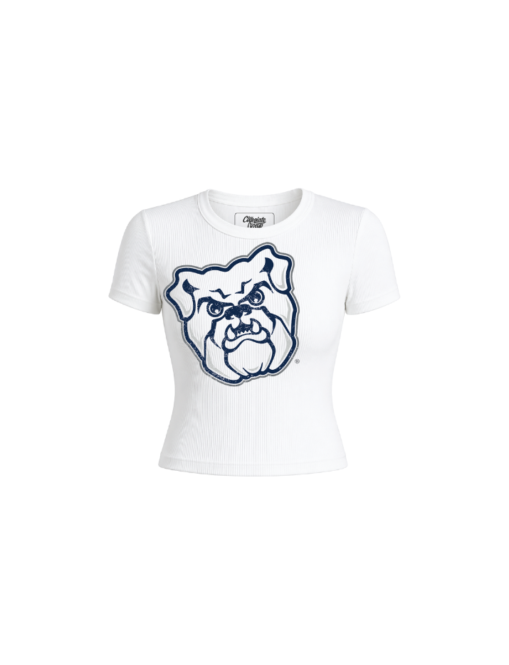 Butler University Ribbed Crop Tee