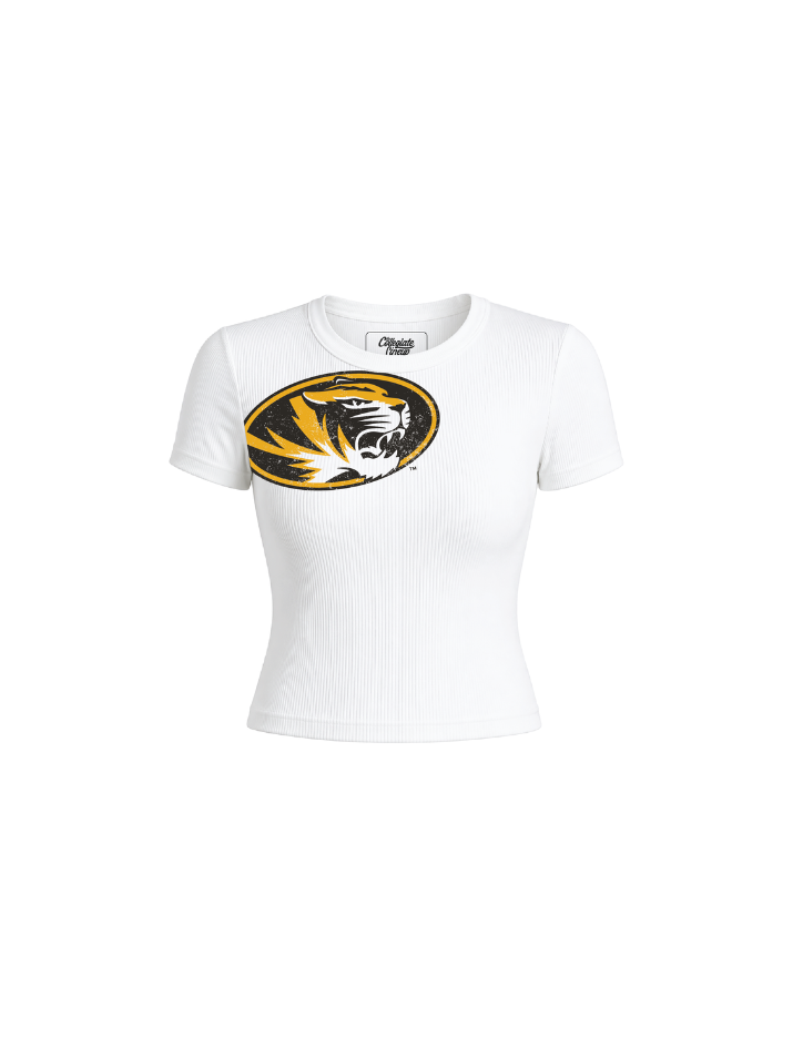 University of Missouri Ribbed Crop Tee