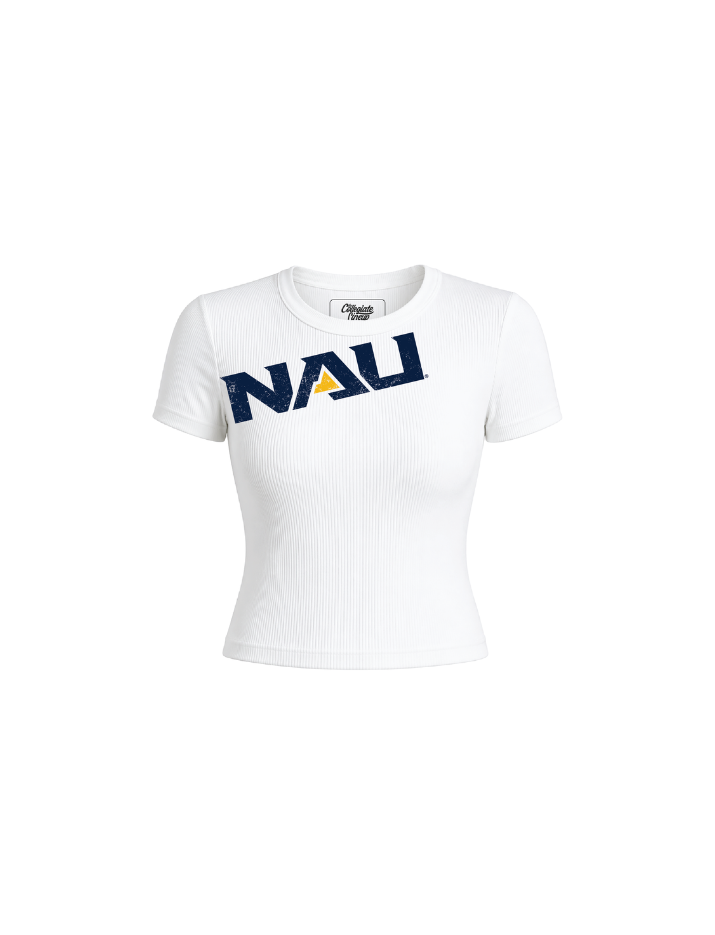Northern Arizona University Ribbed Crop Tee