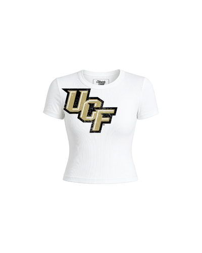 University of Central Florida Ribbed Crop Tee