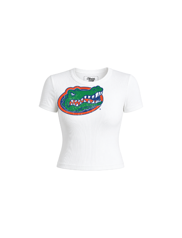 University of Florida Ribbed Crop Tee