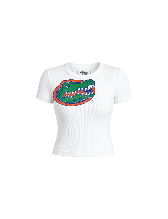 University of Florida Ribbed Crop Tee