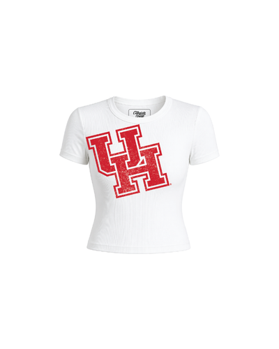 University of Houston Ribbed Crop Tee