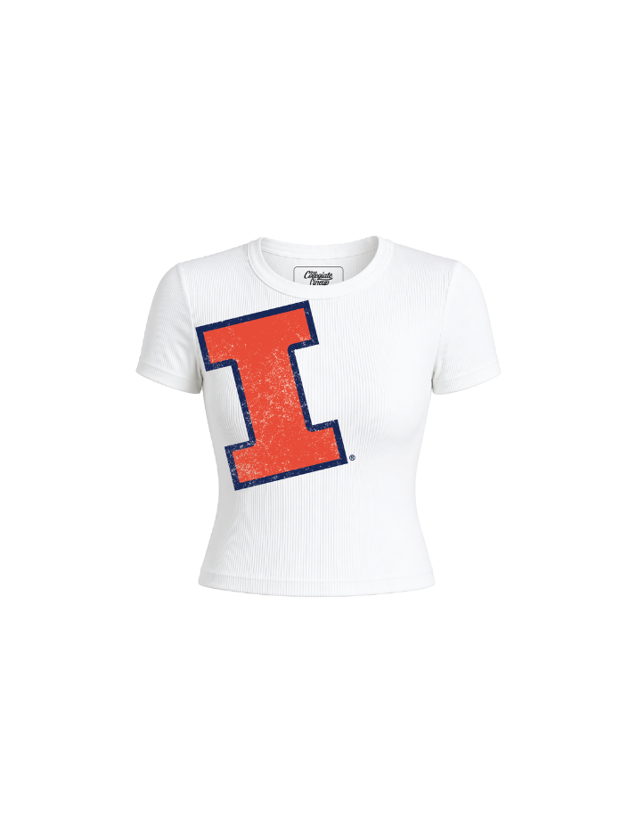 University of Illinois Ribbed Crop Tee