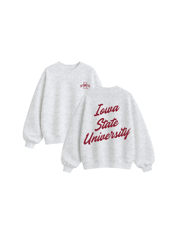 Iowa State University Oversized Fleece Crewneck