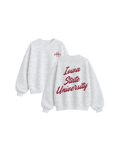 Iowa State University Oversized Fleece Crewneck