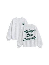 Michigan State University Oversized Fleece Crewneck