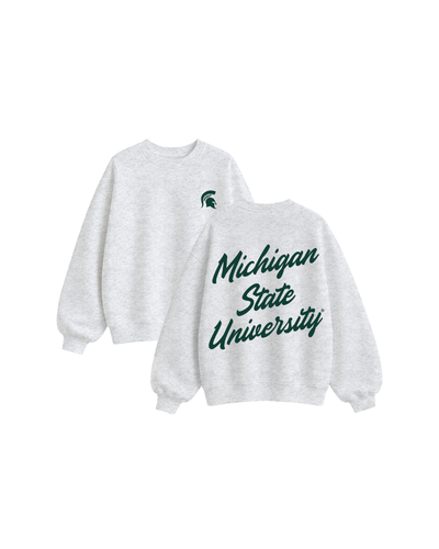 Michigan State University Oversized Fleece Crewneck