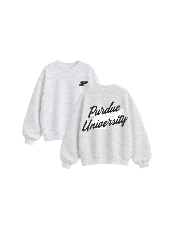Purdue University Oversized Fleece Crewneck