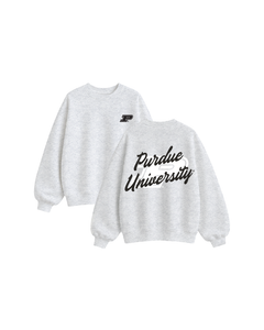 Purdue University Oversized Fleece Crewneck