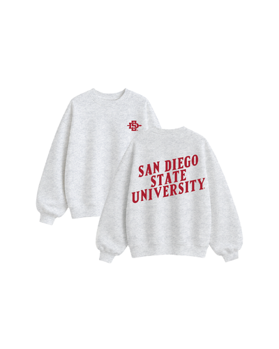 San Diego State University Oversized Fleece Crewneck