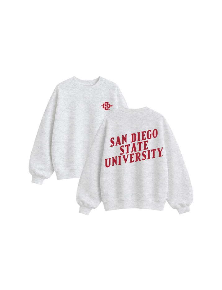 San Diego State University Oversized Fleece Crewneck