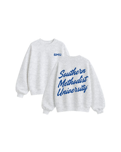 Southern Methodist University Oversized Fleece Crewneck
