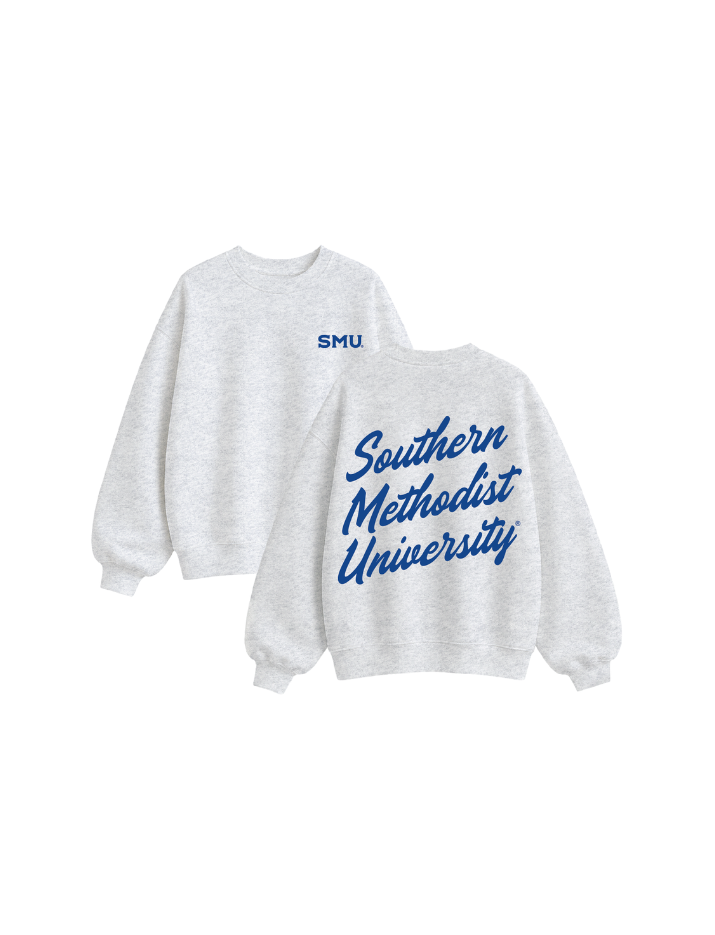 Southern Methodist University Oversized Fleece Crewneck