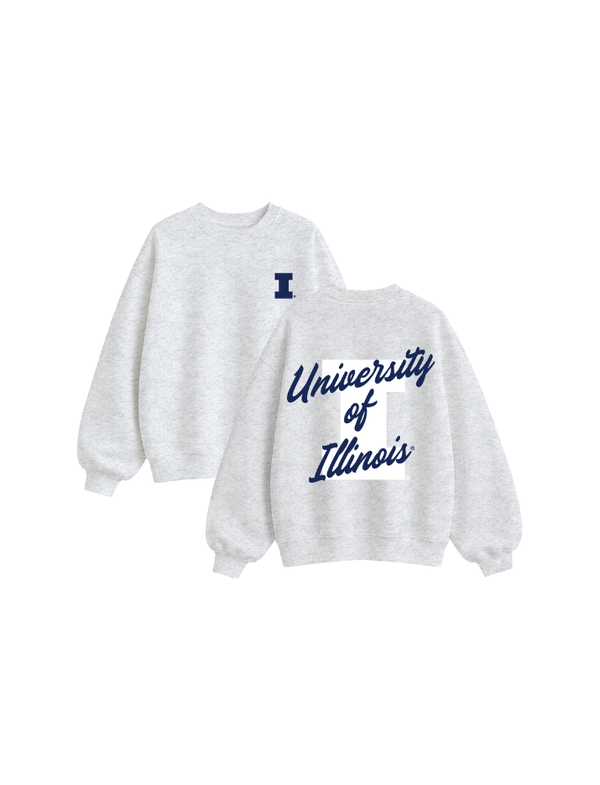 University of Illinois Oversized Fleece Crewneck