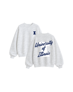 University of Illinois Oversized Fleece Crewneck