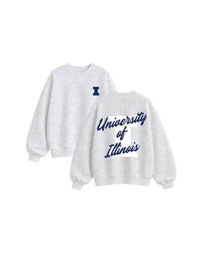 University of Illinois Oversized Fleece Crewneck