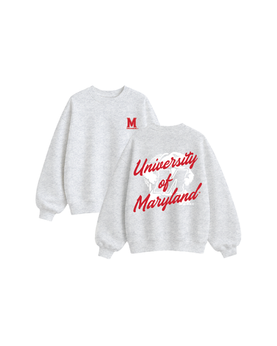 University of Maryland Oversized Fleece Crewneck
