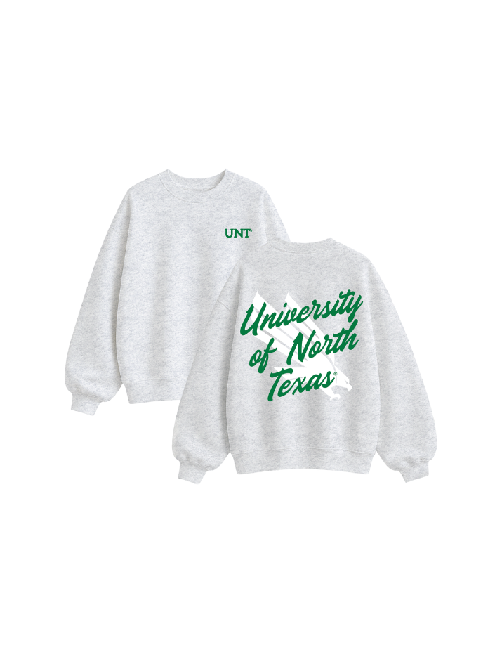 University of North Texas Oversized Fleece Crewneck