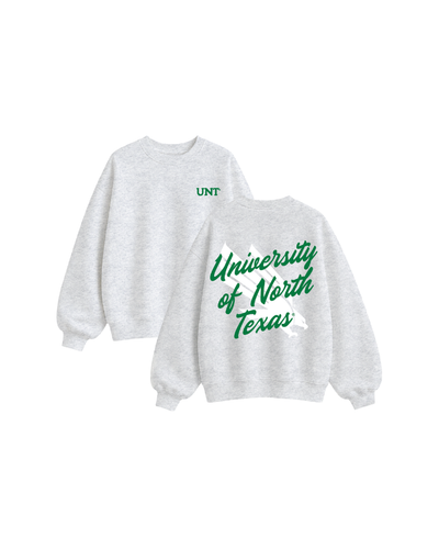 University of North Texas Oversized Fleece Crewneck