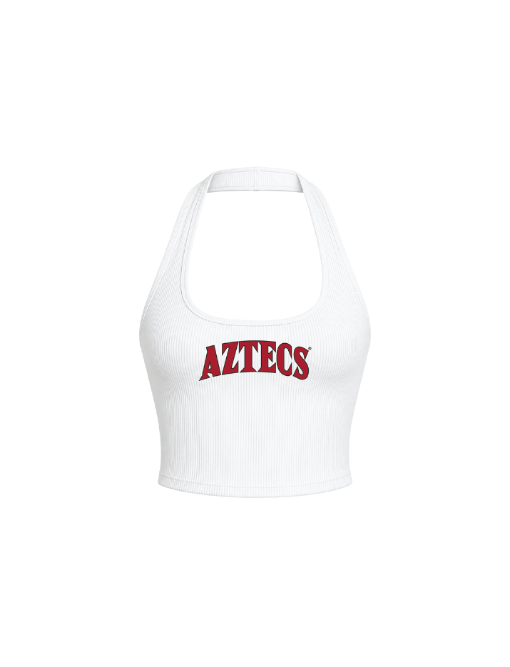 San Diego State University Rib Halter Tank