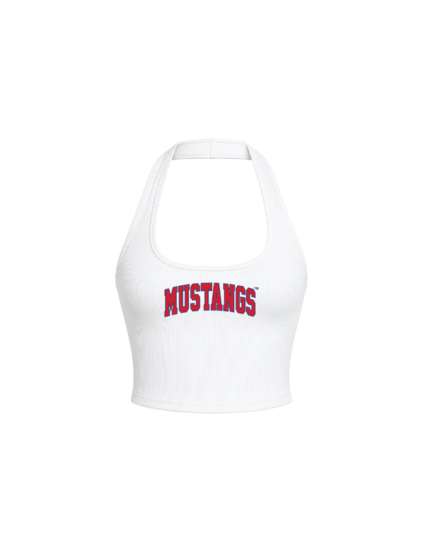Southern Methodist University Rib Halter Tank