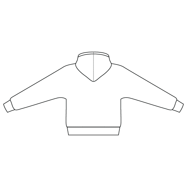 The Drop Cut Fleece Hooded Dolman Sweatshirt
