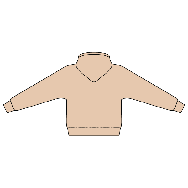 The Drop Cut Fleece Hooded Dolman Sweatshirt