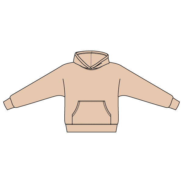 The Drop Cut Fleece Hooded Dolman Sweatshirt