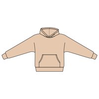 The Drop Cut Fleece Hooded Dolman Sweatshirt