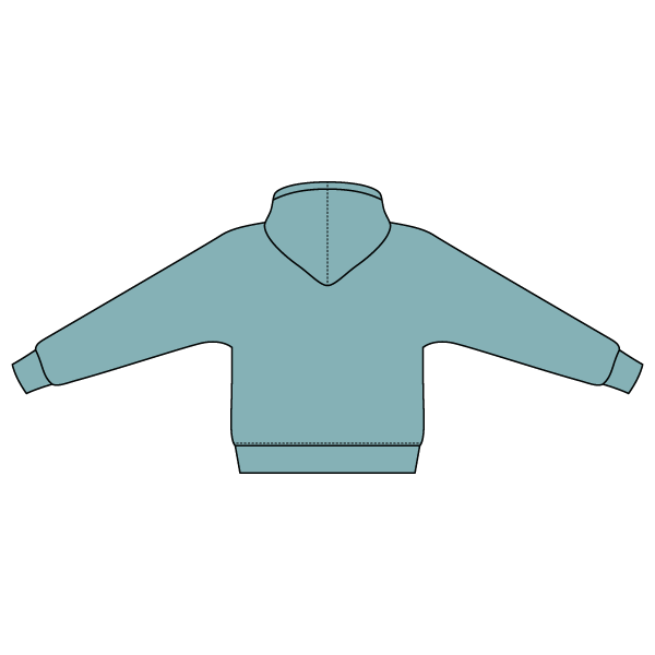 The Drop Cut Fleece Hooded Dolman Sweatshirt