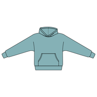 The Drop Cut Fleece Hooded Dolman Sweatshirt