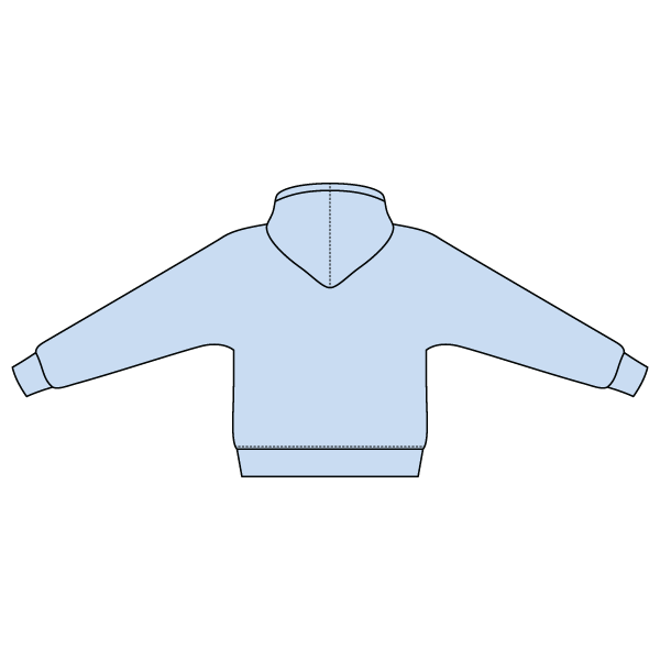The Drop Cut Fleece Hooded Dolman Sweatshirt