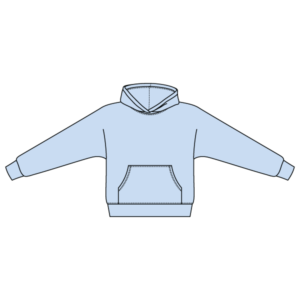 The Drop Cut Fleece Hooded Dolman Sweatshirt