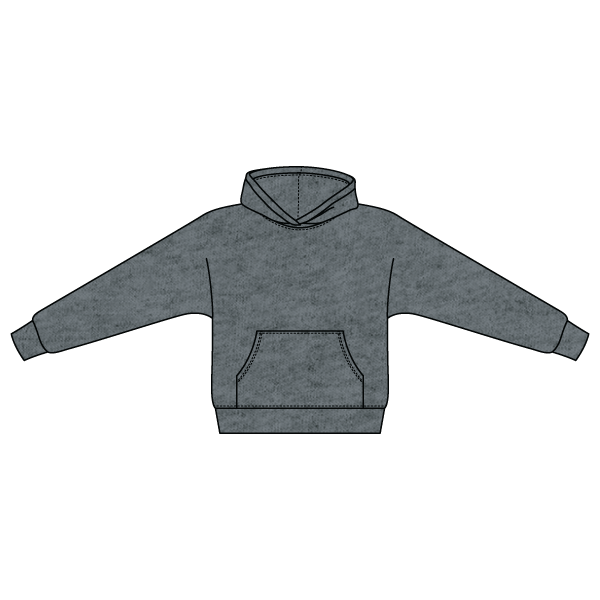 The Drop Cut Fleece Hooded Dolman Sweatshirt