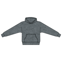 The Drop Cut Fleece Hooded Dolman Sweatshirt