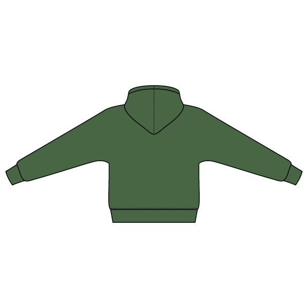 The Drop Cut Fleece Hooded Dolman Sweatshirt