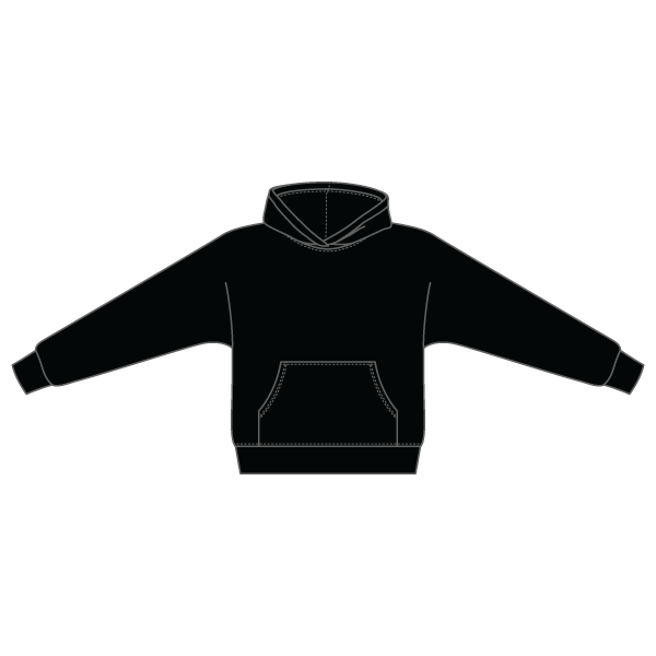The Drop Cut Fleece Hooded Dolman Sweatshirt