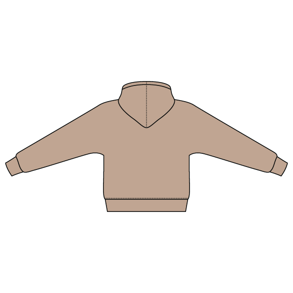 The Drop Cut Fleece Hooded Dolman Sweatshirt