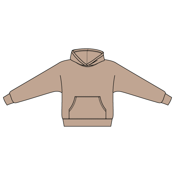 The Drop Cut Fleece Hooded Dolman Sweatshirt